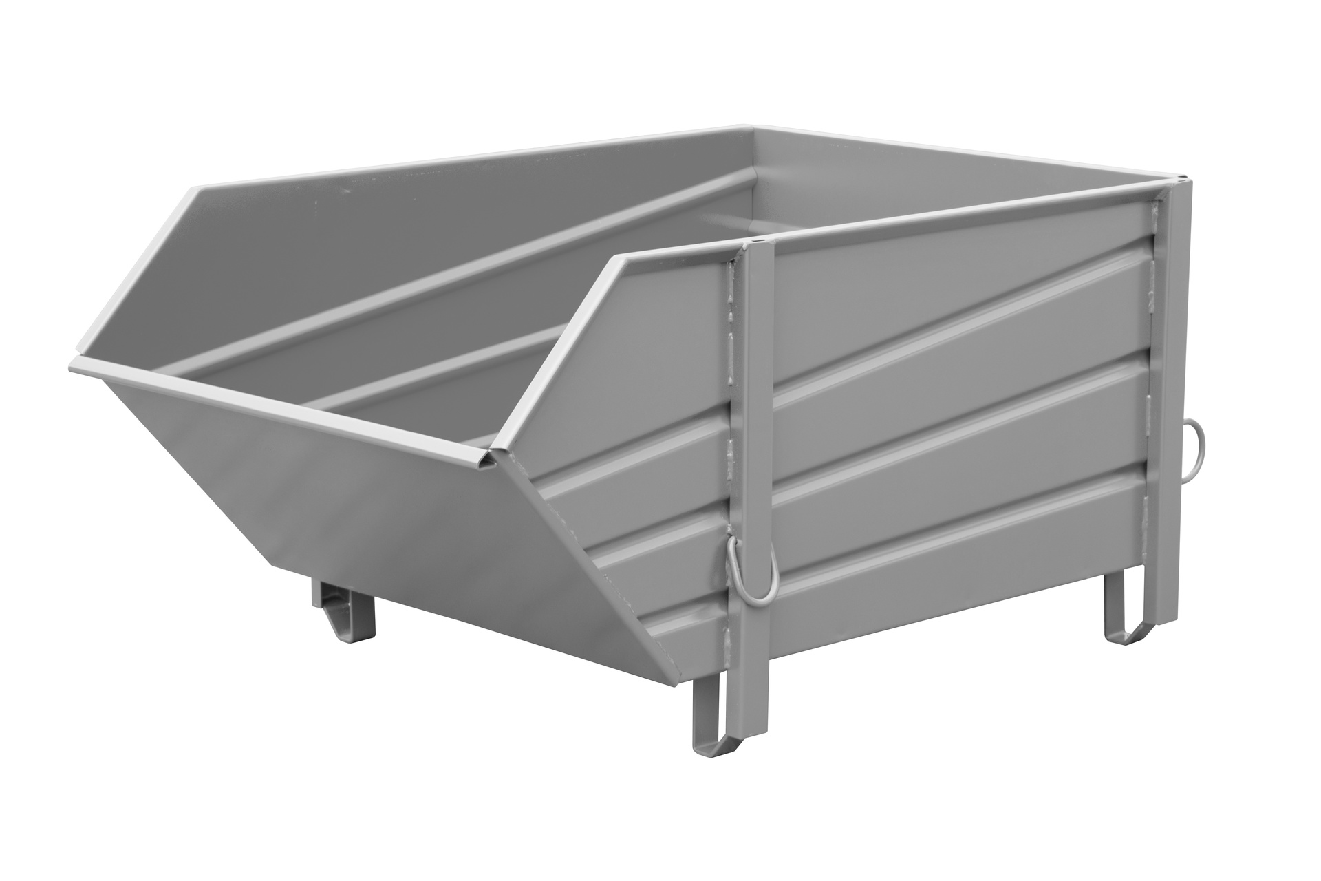 Baustoffbehälter Typ BBP RAL 7005 Mausgrau